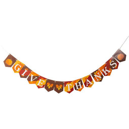 Give Thanks Banner, Thanksgiving Garland (120 in)