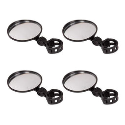 Juvale Bicycle Mirrors - 4-Pack Cycling Mountain Bike Mirrors, 360 Degree Rotate Adjustable Handlebar Mounted Rear View Mirrors