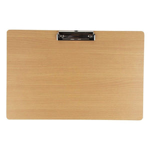 Wooden Ledger Size Landscape Clipboard, Hardboard with Low Profile Clip for Office, 11.5x17