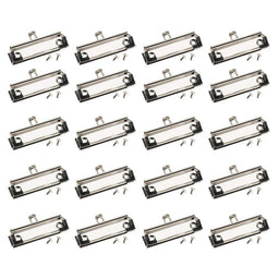 Mountable Clipboard Clips with Rubber Feet (3.9 x 1.2 in, 20 Pack)