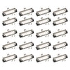 Clipboard Clips- 20-Pack Mountable Clips, Metal Hardboard Clips with Rubber Feet, Perfect for Office, Craft Project, School, Classroom, Silver, 3.9 x 1.2 Inches