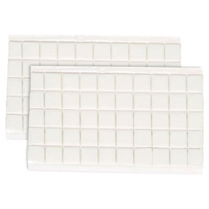 Juvale 100-Piece Adhesive Putty - Reusable Sticky Tack Putty - Great for Mounting or Hanging - Square Tabs - 3 x 5.9 x .08 Inches