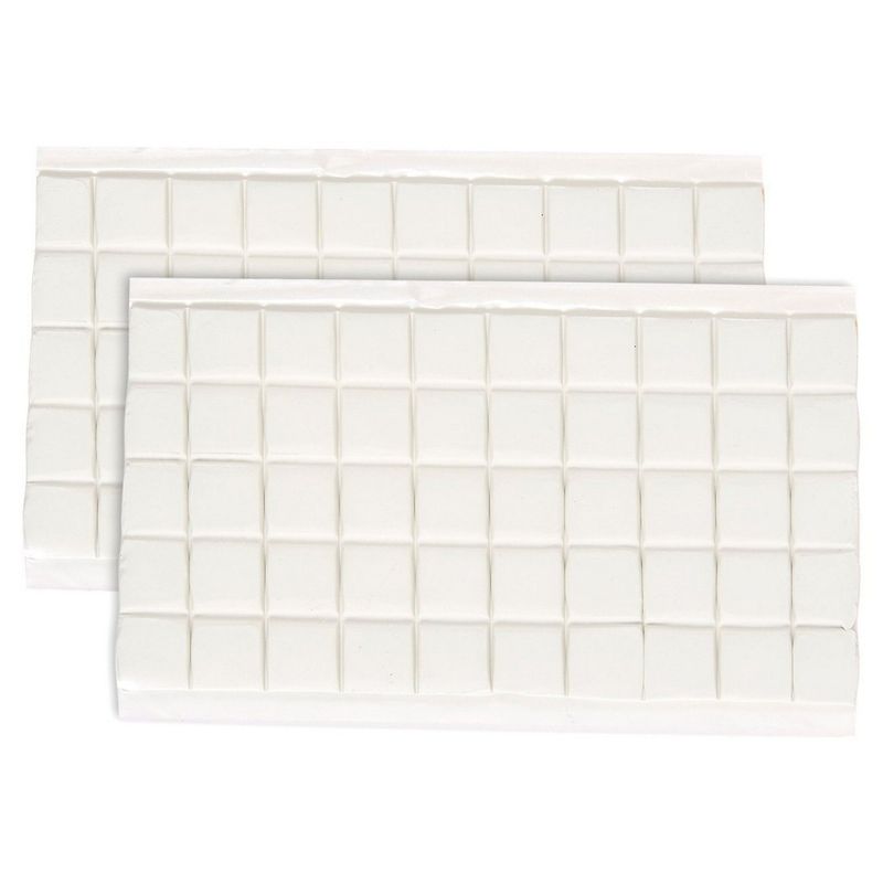 Juvale 100-Piece Adhesive Putty - Reusable Sticky Tack Putty - Great for Mounting or Hanging - Square Tabs - 3 x 5.9 x .08 Inches