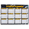 Juvale Dry Erase Weekly Planner - 12 Weeks Fitness Planner for Workout Exercise Log, Weight Loss Program, Bodybuilding, Cross-Fit, and Gym Training Progress Tracking, 24 x 17 Inches