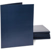 Juvale 24-Pack Bulk Navy Blue Tri-Fold Paper Folders with Pockets, 11.5 x 9 Inches
