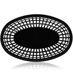 Juvale Plastic Oval Food Baskets for Deli Fast Food Service (24-Pack)