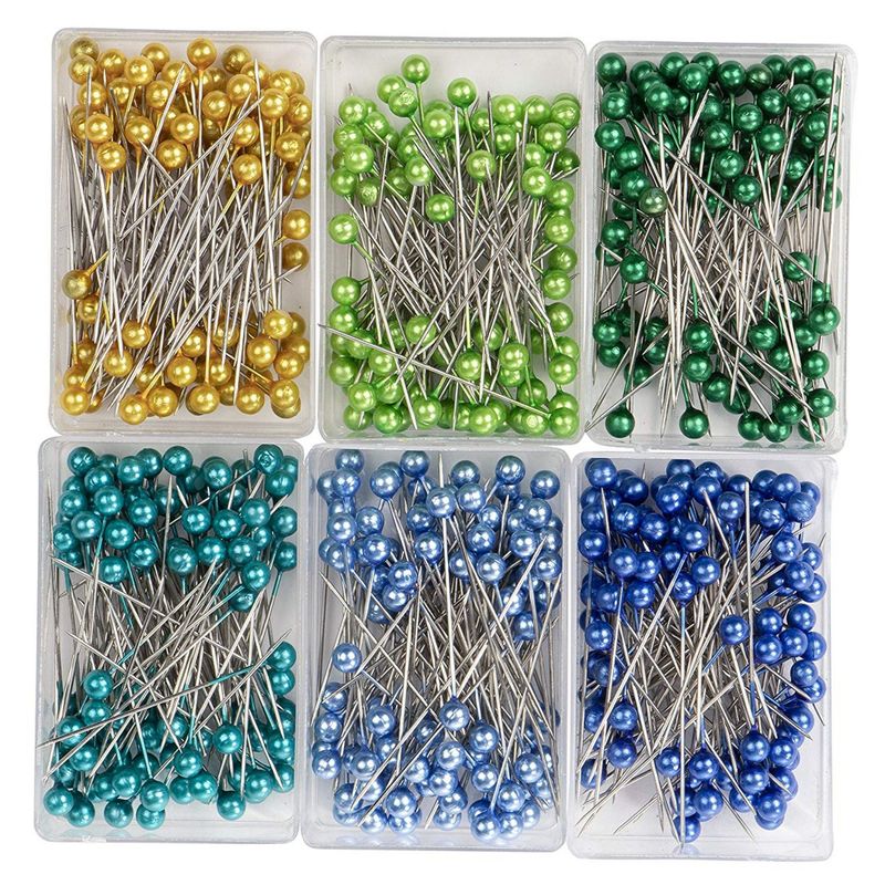 Generic Assorted Color Ball Head Straight Sewing Pins