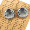 20 Jars Magnetic Spice Containers, 3.4 Oz Spice Tins with Clear Lid (94 Labels)