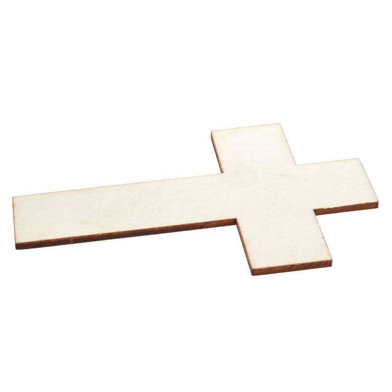Juvale Wood Crosses for Crafts, Wooden Cross (8.7 in, 3-Pack)