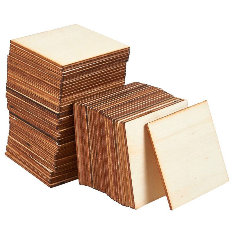 Juvale Wood Cutout with Rounded Corners, Wooden Squares for Crafts (4x4 in,  36 Pack), PACK - Kroger