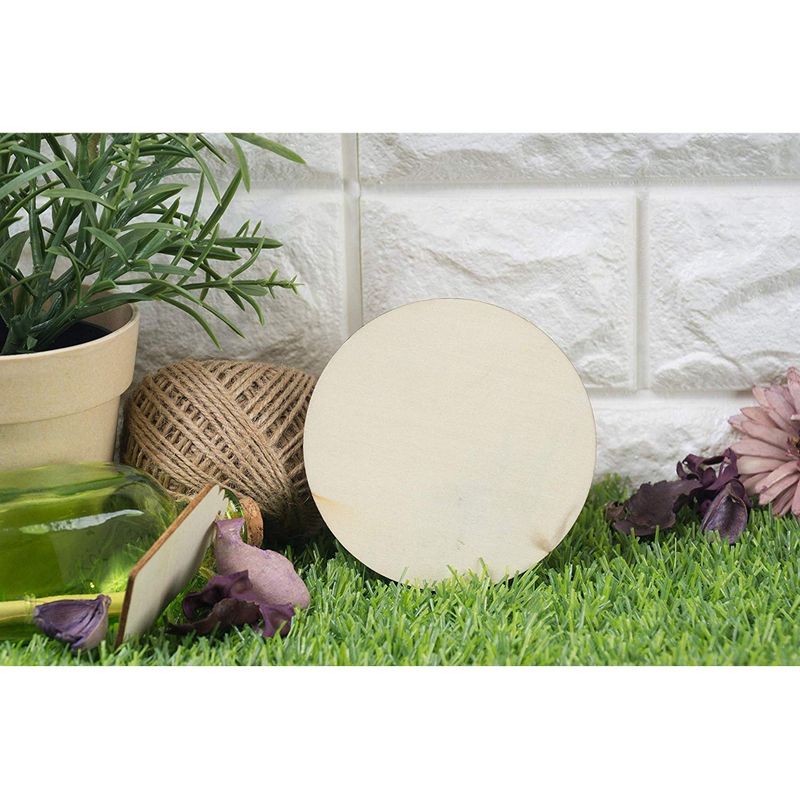 DIY Home Decor 12-Inch Unfinished Wooden Rounds for Crafts,0.1