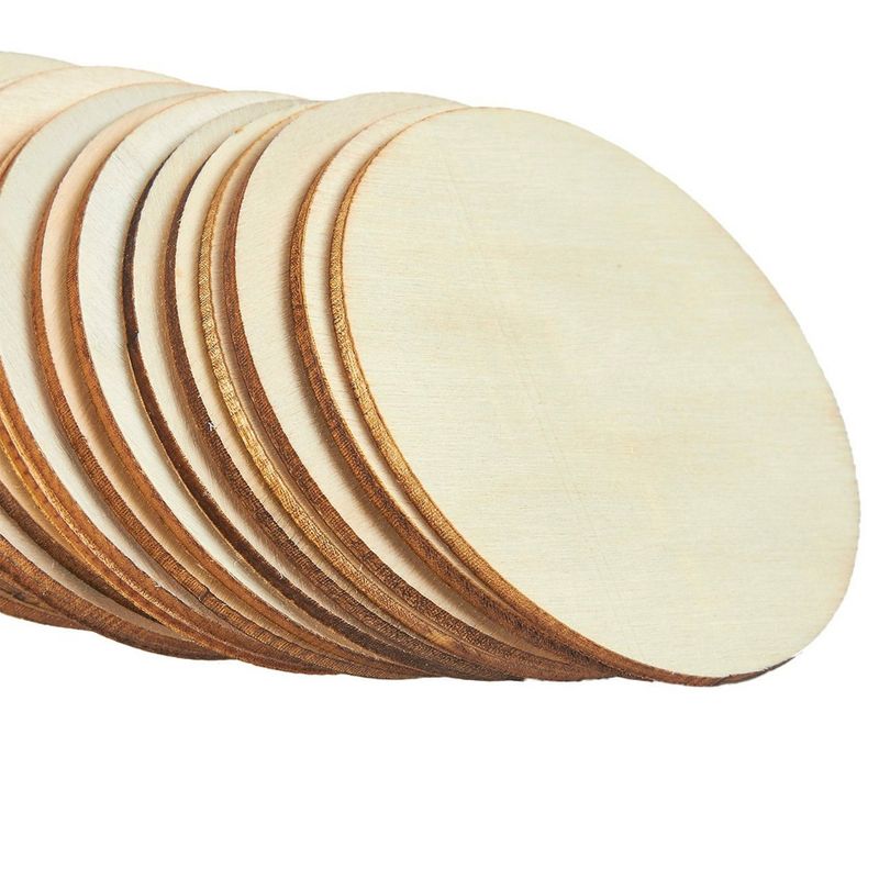 round wood circle natural unfinished wooden