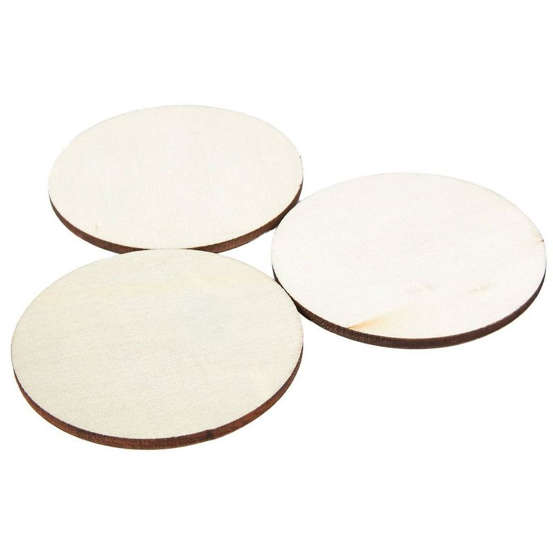 Juvale 12 Pack Wood Circles for Crafts, Unfinished Round Wooden Cutouts (6 Inches)