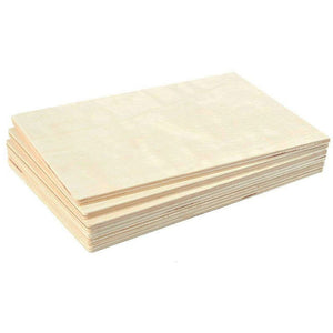 Juvale Wooden Rectangles for Crafts, Panel Board (10.6 x 7 in, 6-Pack)