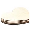 Wood Heart Cutouts for Crafts, DIY Decor for Valentine's (11.5 x 10 In, 6 Pack)