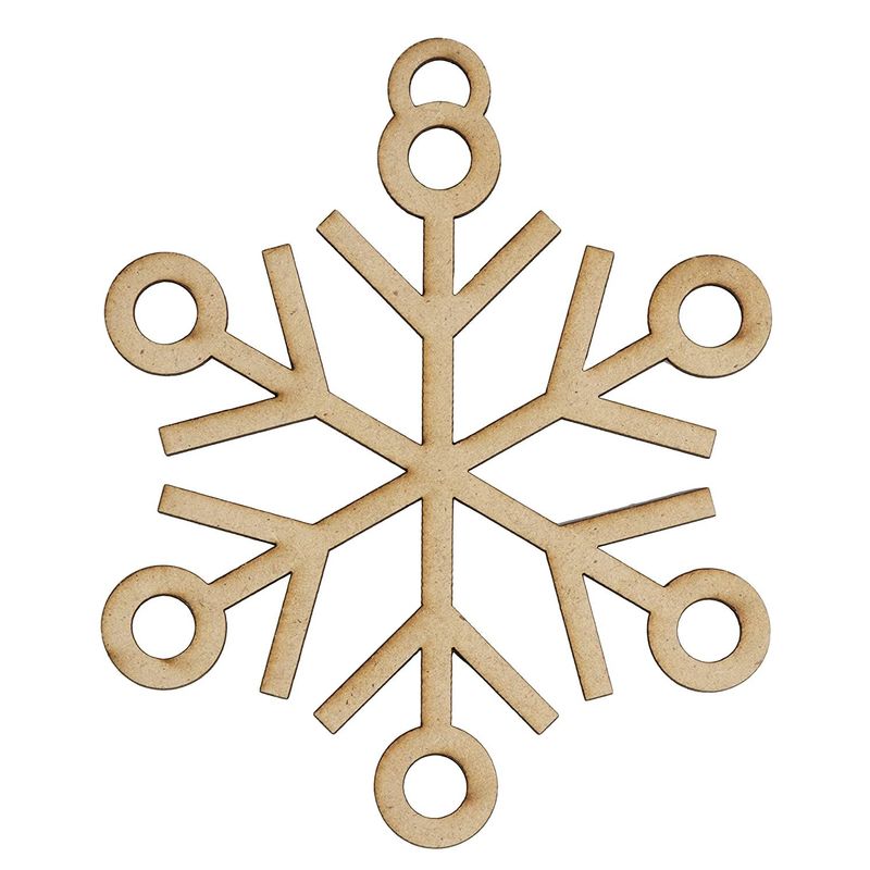 24 Wooden Snowflake – Pretties & Grace