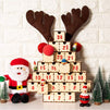 Juvale Wood Advent Calendar - Unfinished Christmas Tree Advent Calendar, Countdown Calendar, for DIY, Art Projects, Holiday Decoration, Gift, 24 Drawer Boxes, 13 x 14.2 x 5.5 Inches