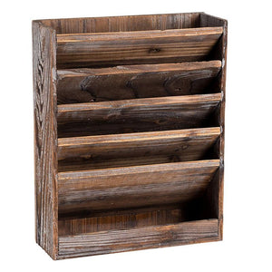 Wooden Wall Mounted Mail Organizer (5 Tier)