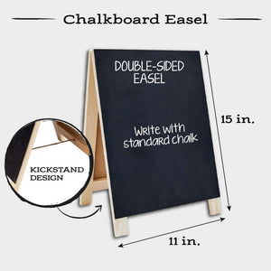 Black Chalkboard Easel Double Sided (11 x 15 in)