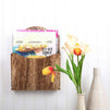 Juvale Wooden Magazine Holder, Wall Mounted Organizer (8.7 x 11.6 x 2 Inches)