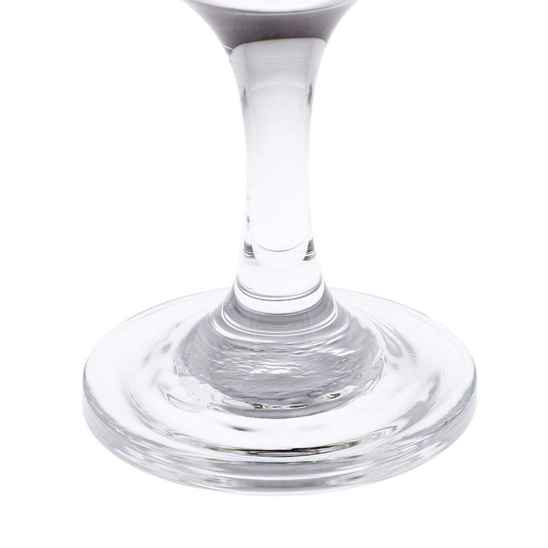 Juvale Stemmed Wine Glasses, Set of 4 for Housewarming Gift, Anniversary,  Wedding (4.5 oz)