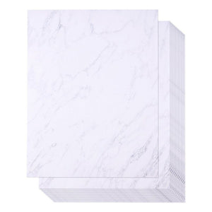 Marble Stationery Paper, Letter Size (8.5 x 11 in, 96 Sheets)
