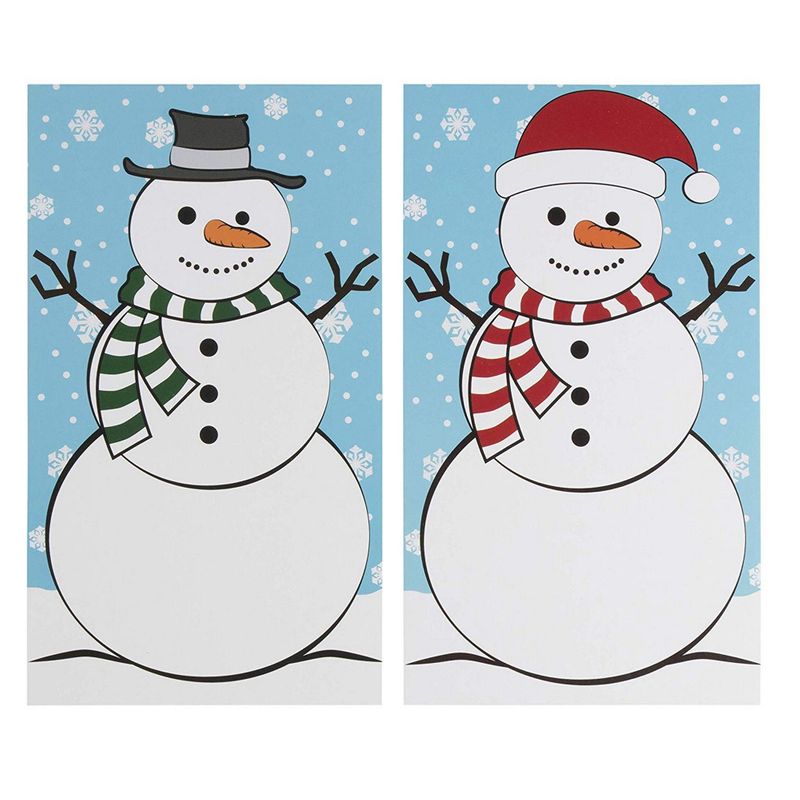 Juvale Christmas Games, Build a Snowman Game for Kids and Parties (129 Pieces)