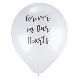 Memorial Balloons, Forever In Our Hearts (12 in., 30 Pack)