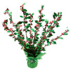 Juvale Green and Red Holly Balloon Weights, Christmas Party Decorations (6 Pack)