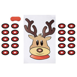 Christmas Game Pin the Nose on the Reindeer for Holiday Party Supplies (2 Pack)