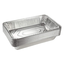 Aluminum Foil Pans for Steam Table, Full-Size Disposable (20.5 x 13 x 3.3 In, 15 Pack)