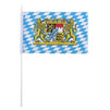 Bavaria and Germany Oktoberfest Stick Flags - 72-Piece Hand-Held Bavarian German Theme Party Decoration Flags on Stick with Spearhead Tip, 36 of Each Flag, 8 x 5 Inches