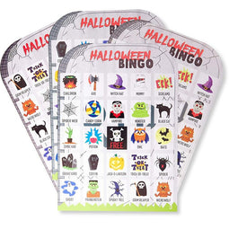 Halloween Party Bingo Game Set for Kids, Family Events, Classrooms (36 Players)