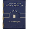 Juvale Open House Visitor Guest Registry Sign in Book and Tent Card for Realtor (2 Pack)