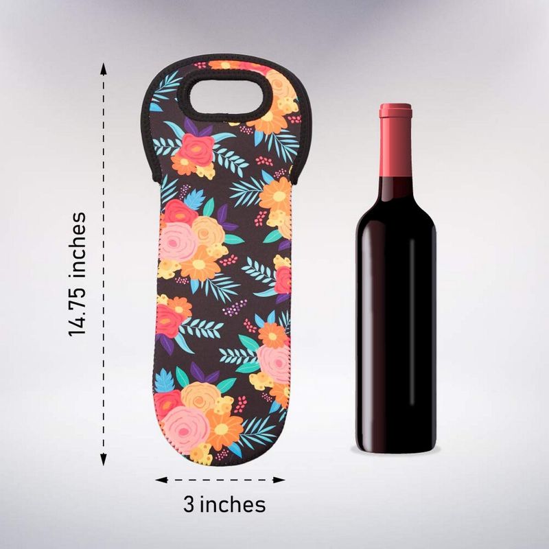 Neoprene Insulated Wine Bottle Holder Carrier