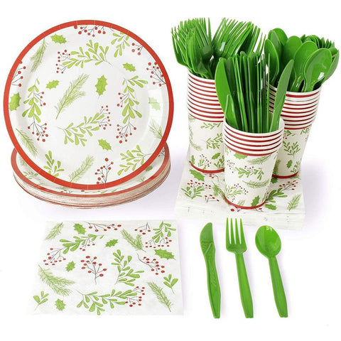 Juvale 144-Piece Tea Party Supplies - Floral Paper Plates, Napkins, Cups  and Cutlery for Wedding, Girls Baby Shower (Serves 24)