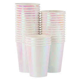 Iridescent Party Supplies, Paper Cups (12 oz, 36 Pack)