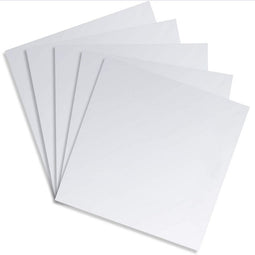 Flexible Shiny Metallic Sheets for Arts and Crafts (Silver, 11.8 in, 5 Pack)