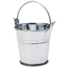 Juvale 48-Count 2-Inch Mini Silver Metal Tin Bucket Pails with Handles for Party Favors and Succulents