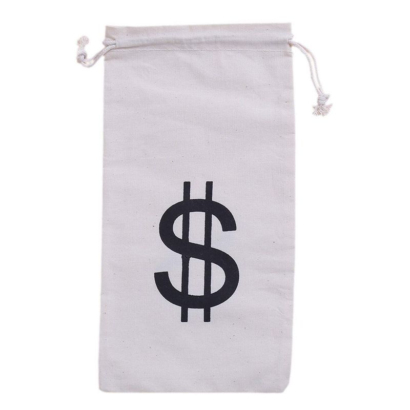 Drawstring Money Bags for Casino Theme Party Favors (Small, 12 Pack)