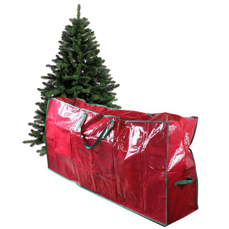 Christmas Tree Storage Bag for 9ft Extra Large Xmas Trees (Red, 30 x 64.5 x 15 In)