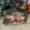 Juvale Nativity Scene - Hand-Painted Christmas Figurine DecorChristian Holy Family Figure with Baby Jesus Nativity Figurine Art Crafts, 6 x 4.5 x 1.6 Inches