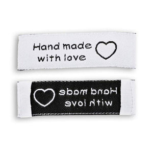 Label Tags, Handmade with Love (0.6 x 2 in, 200-Pack)