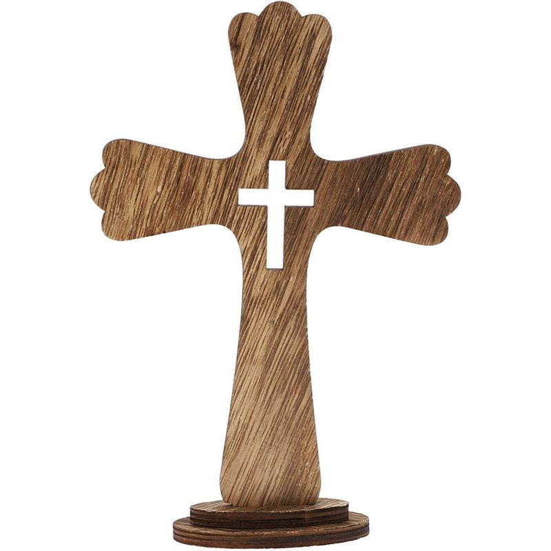 Juvale 100 Pack Unfinished Wooden Crosses For Crafts, Wood Cross