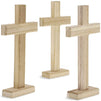 Wood Crosses for Crafts, Wooden Cross (8.7 in, 3-Pack)