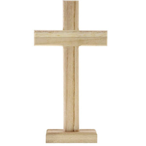 Wood Crosses for Crafts, Wooden Cross (8.7 in, 3-Pack)