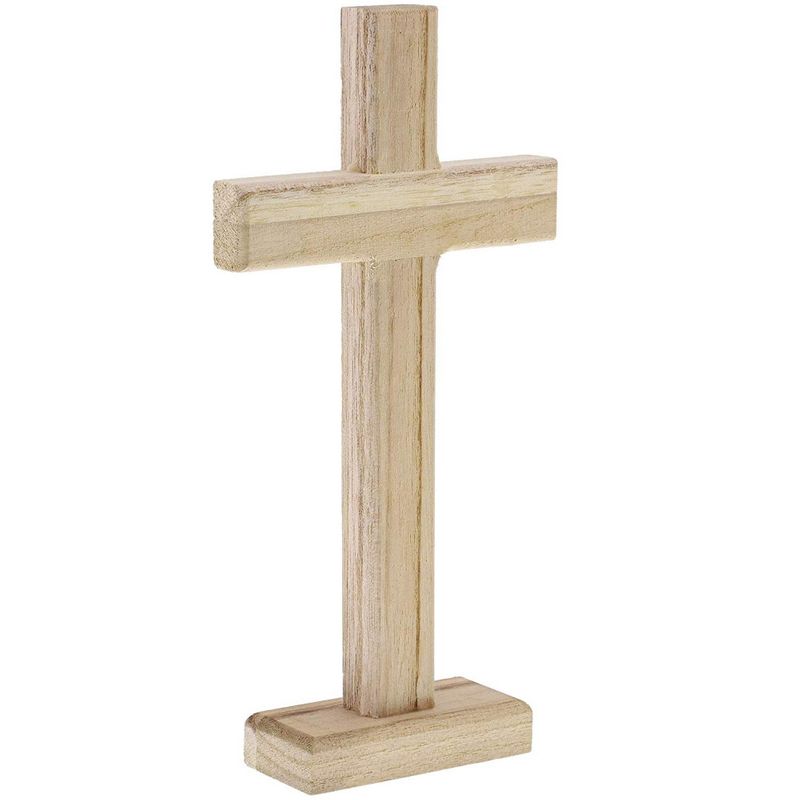 Juvale 100 Pack Unfinished Wooden Crosses For Crafts, Wood Cross