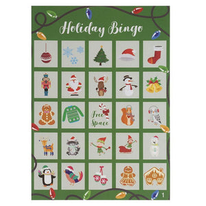 Christmas Bingo Game - 36-Set Family Holiday Party Supplies Activity Kit, 2 to 36 Multi-Player Bingo, Home party, Winter Fun for Kids and Adults