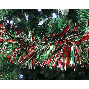 Juvale 6-Pack Christmas Tinsel Garland - Multicolored Sparkling Hanging Decoration - Perfect for Xmas and Other Festivities - 5.5 x 112 Inches