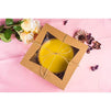 Kraft Paperboard Popup Window Box - Pack of 20 Brown Kraft Paperboard Pop-Up Window Box, Pastry & Cake Bakery Boxes with Plastic Window, 8 x 8 x 2.5 Inches